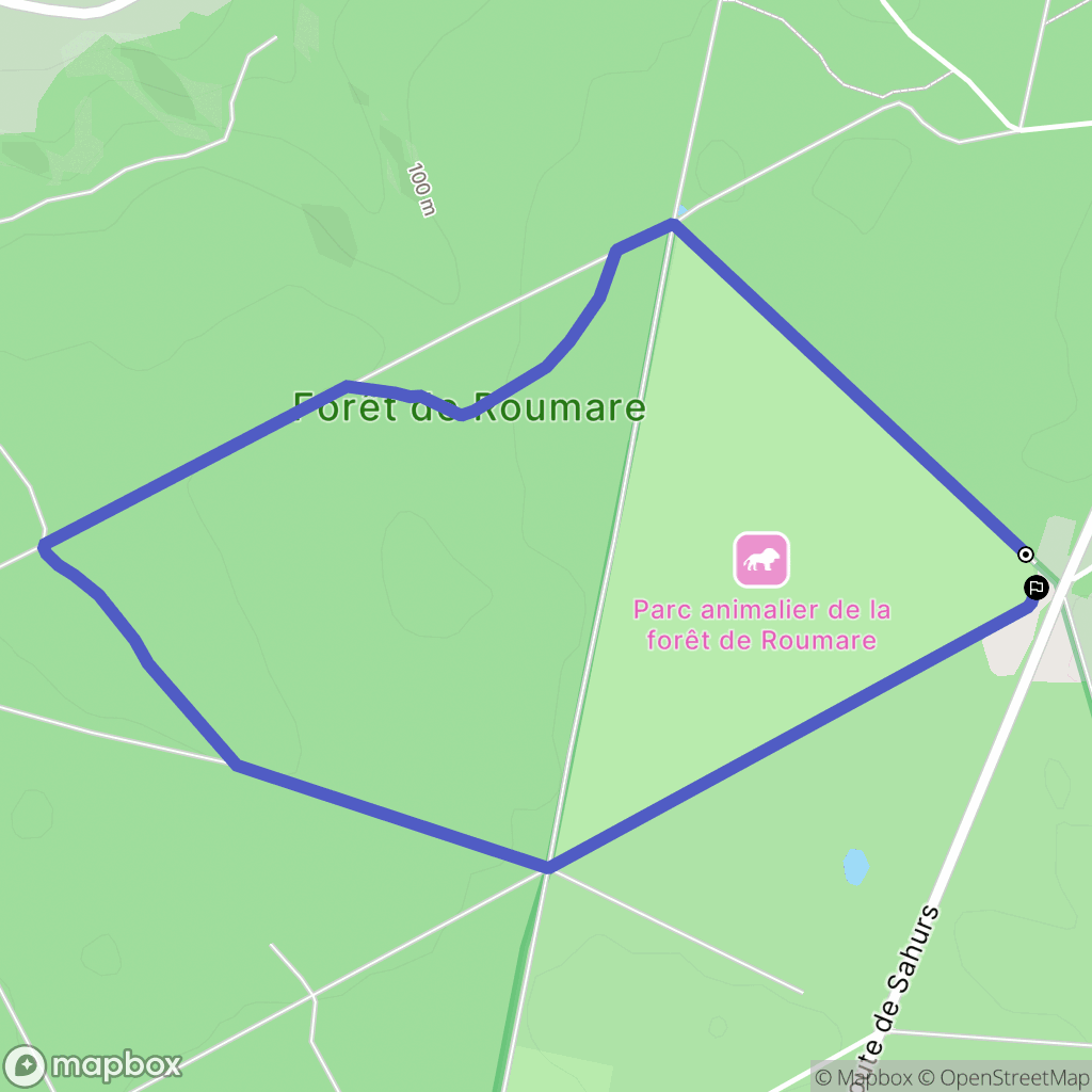Val-de-la-Haye : carte du parcours de randonnée - France