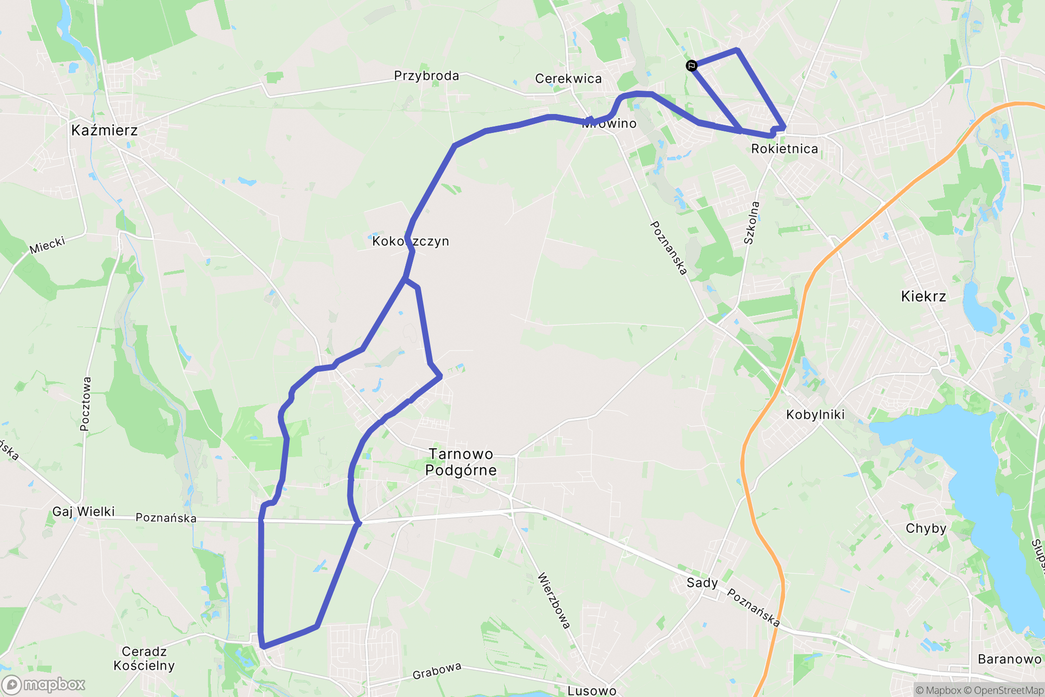 Pamiątkowo: mapa trasy - Poland