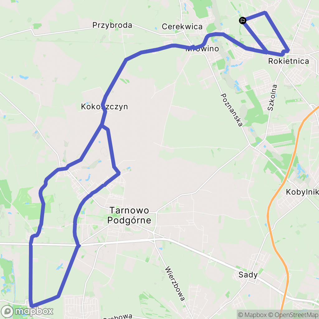 Pamiątkowo: mapa trasy - Poland