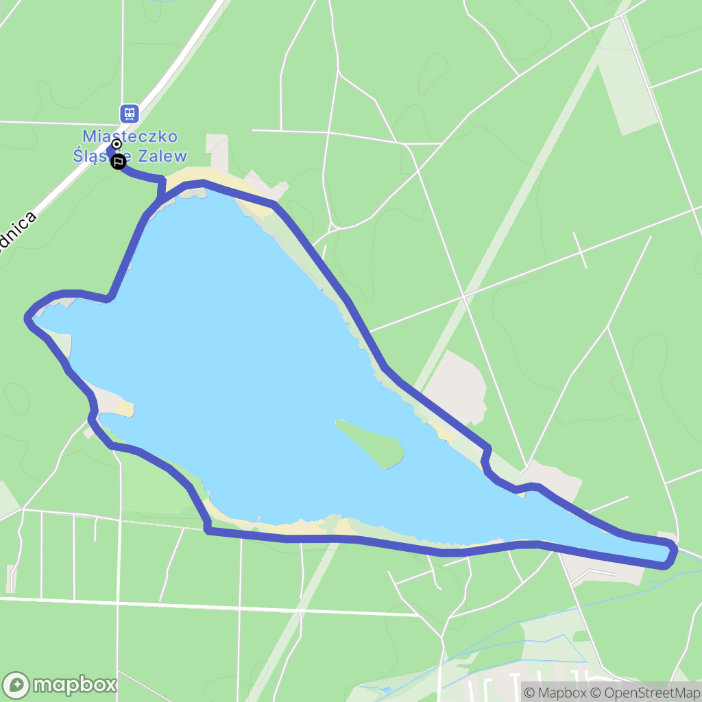 Tarnowskie Góry: mapa trasy - Poland