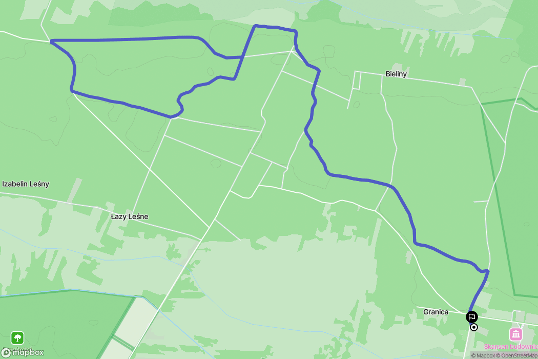 Granica: mapa trasy - Poland