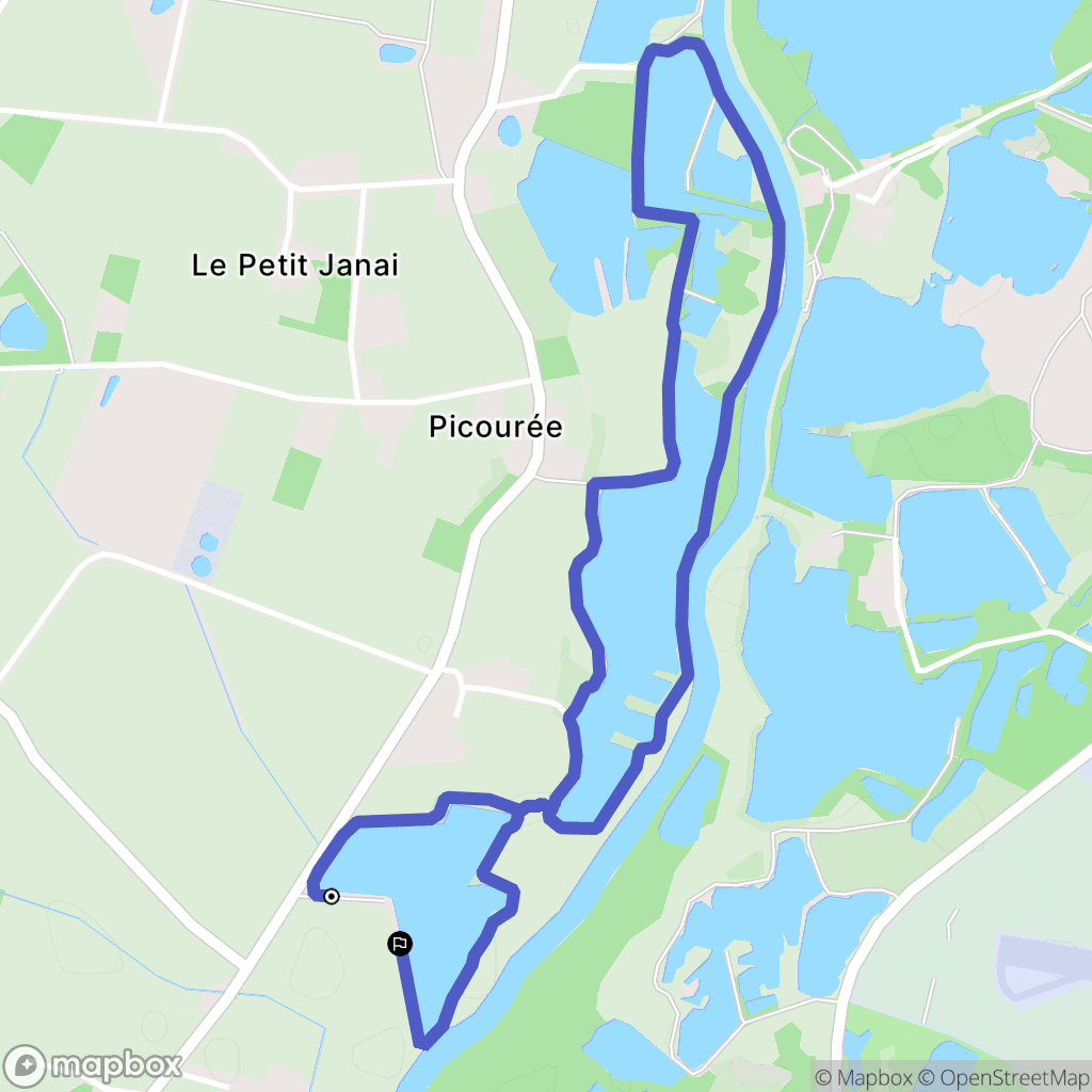Le Rheu : carte du parcours de randonnée - France