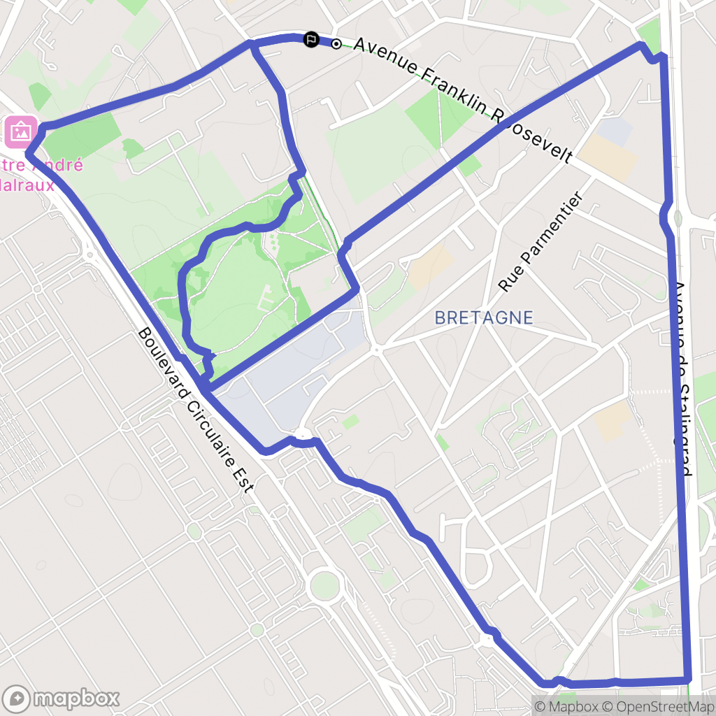Chevilly-Larue : carte du parcours de randonnée - France