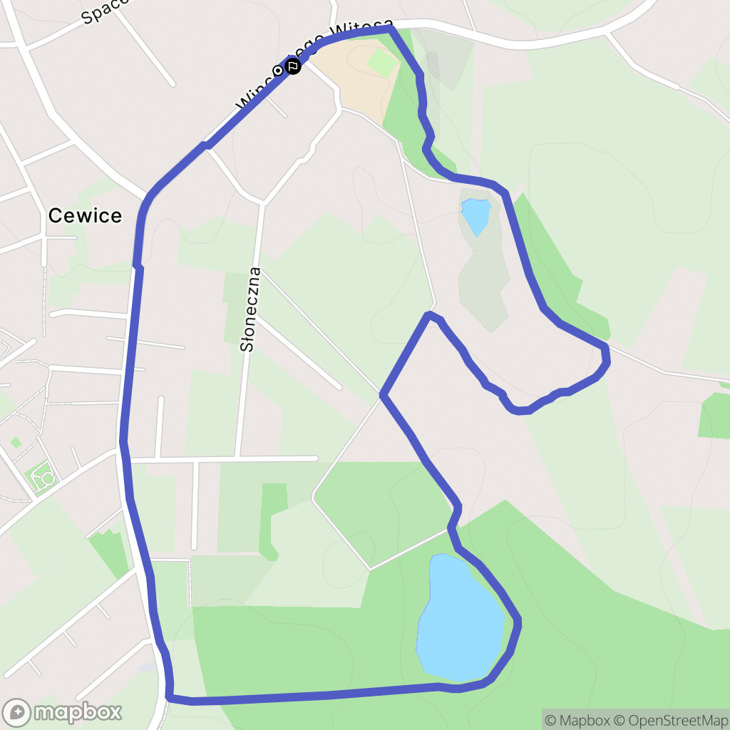 Cewice: mapa trasy - Poland