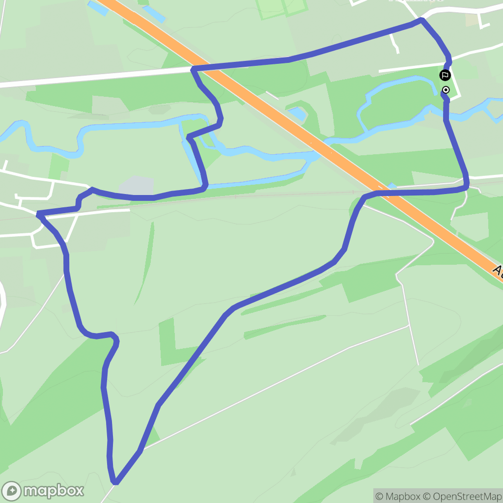 Hallines : carte du parcours de randonnée - France