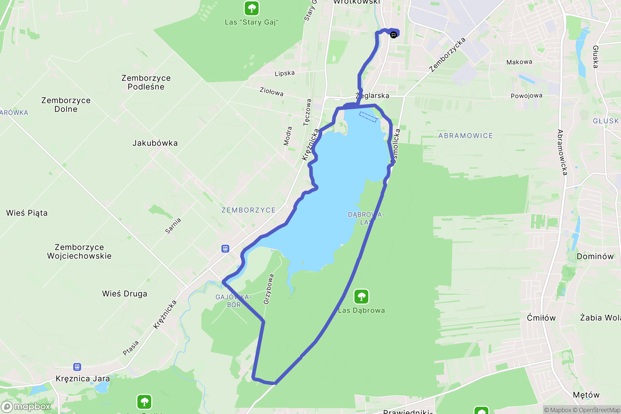 Lublin: mapa trasy - Poland