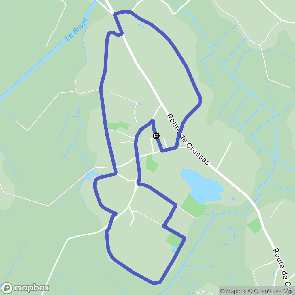 Donges : carte du parcours de randonnée - France