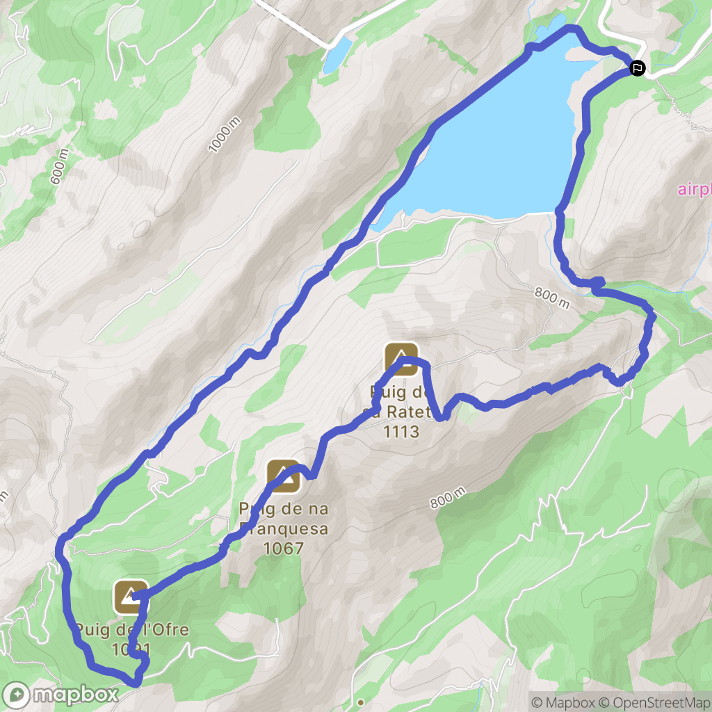 Fornalutx : carte du parcours de randonnée - Spain