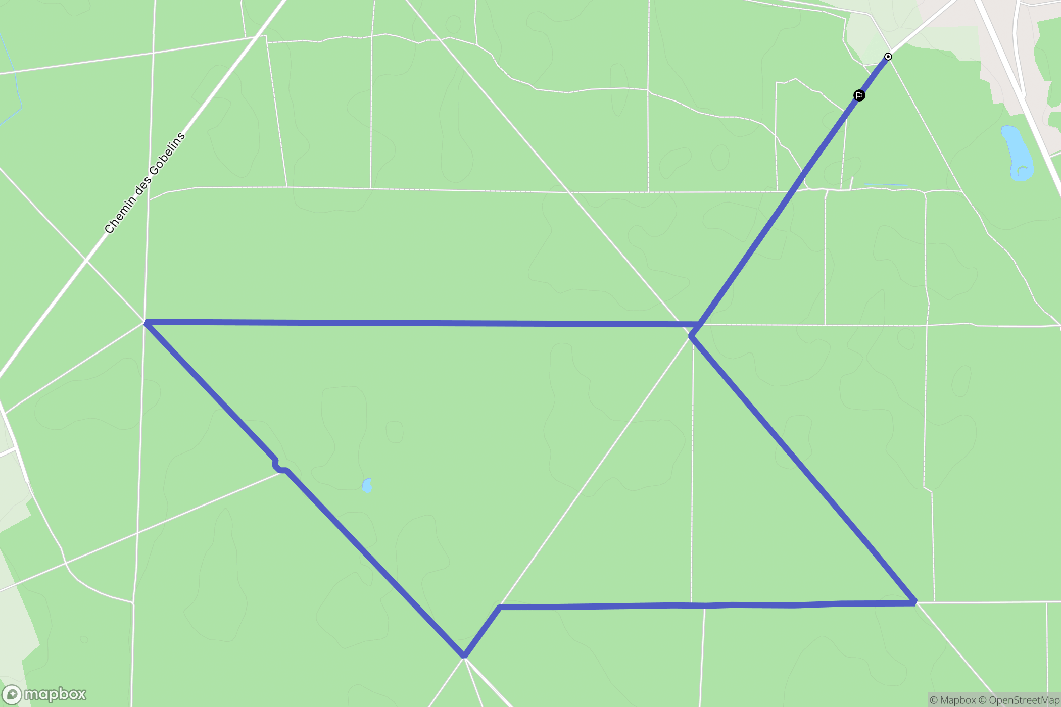 Faremoutiers : carte du parcours de randonnée - France