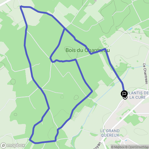 Pessines : carte du parcours de randonnée - France