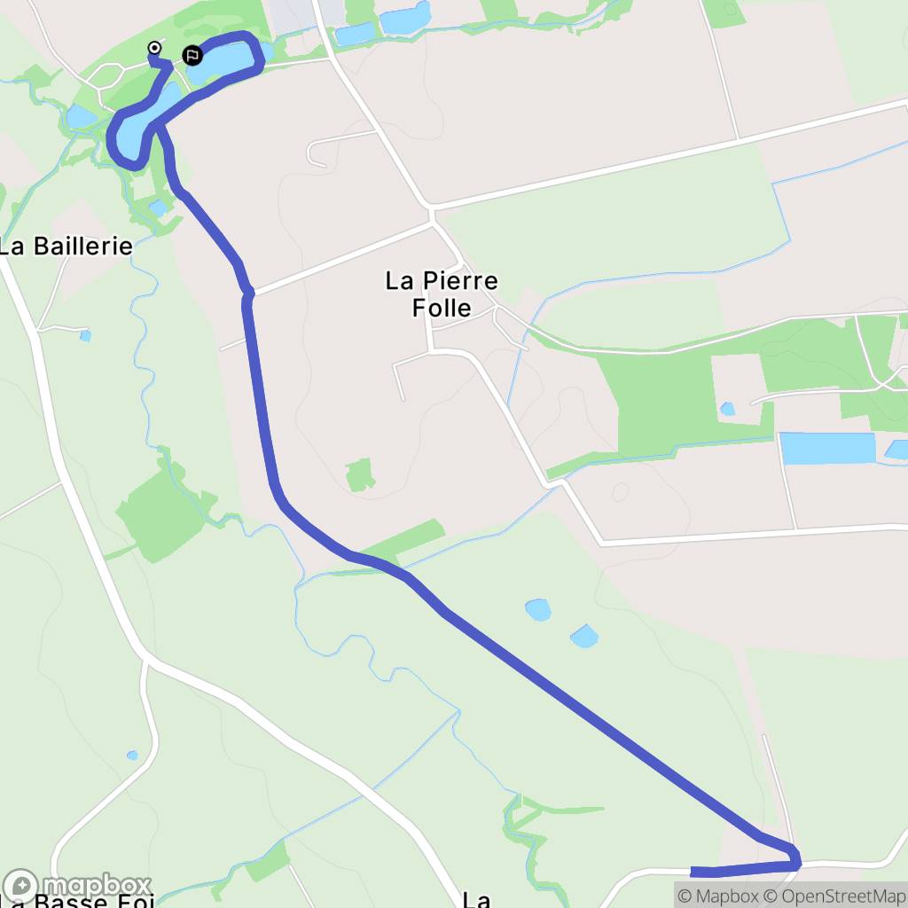 Montbert : carte du parcours de randonnée - France