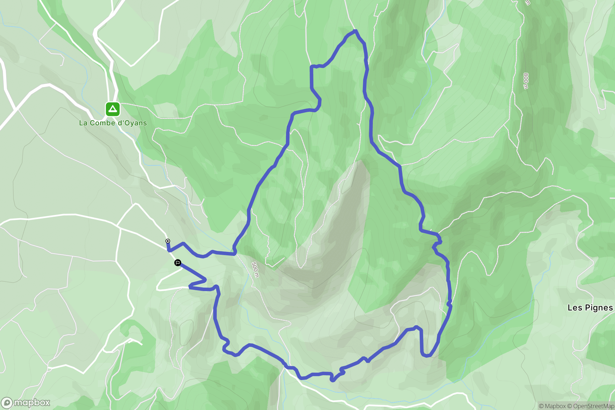 Rochefort-Samson : carte du parcours de randonnée - France
