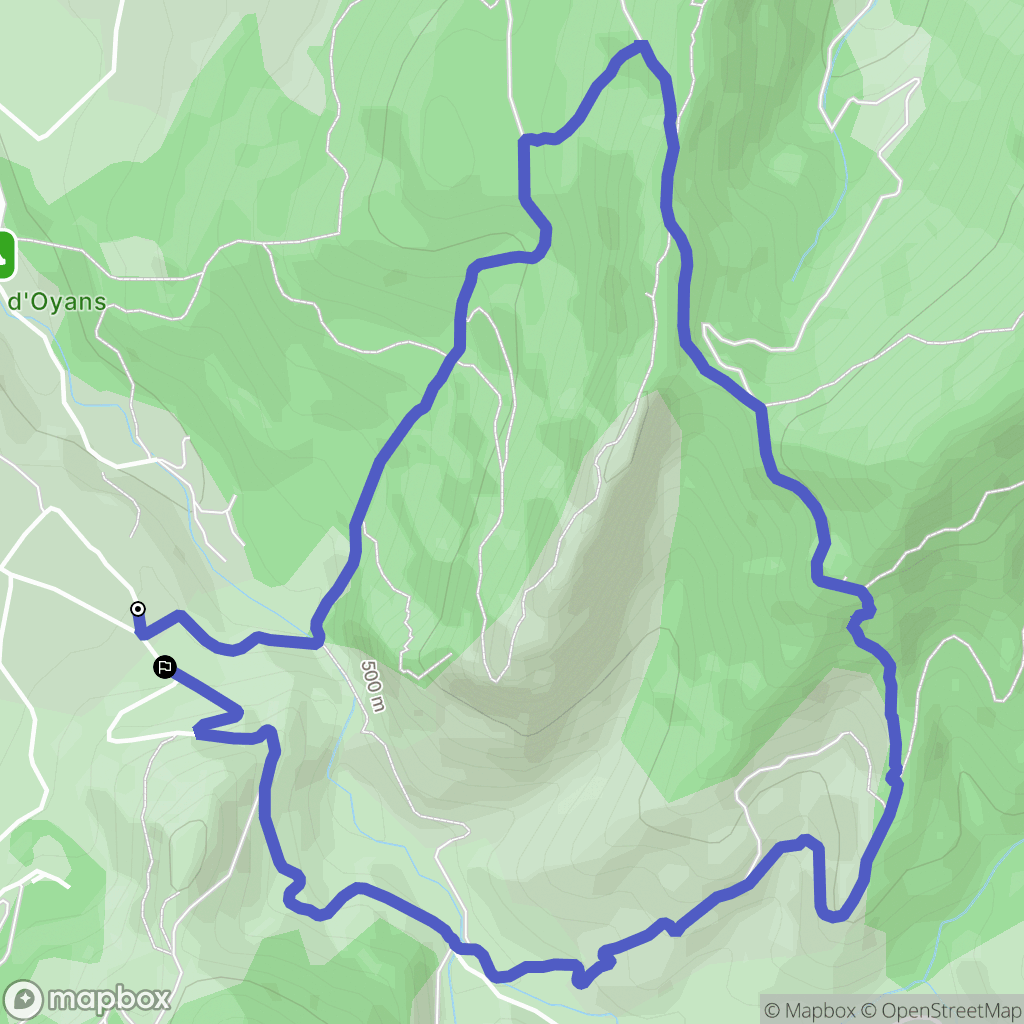 Rochefort-Samson : carte du parcours de randonnée - France