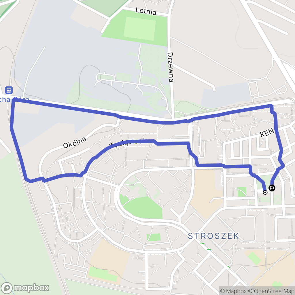 Bytom: mapa trasy - Poland