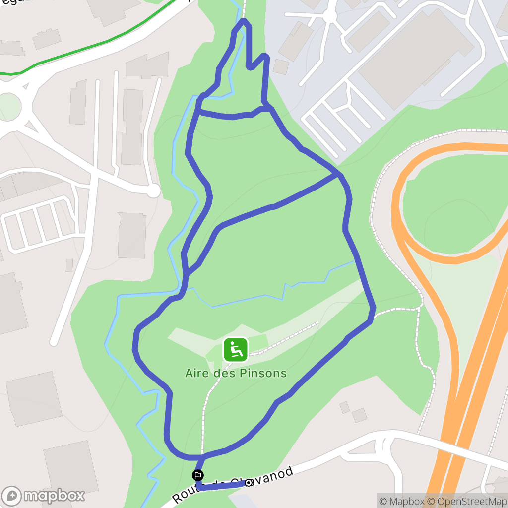 Cran-Gevrier : carte du parcours de randonnée - France