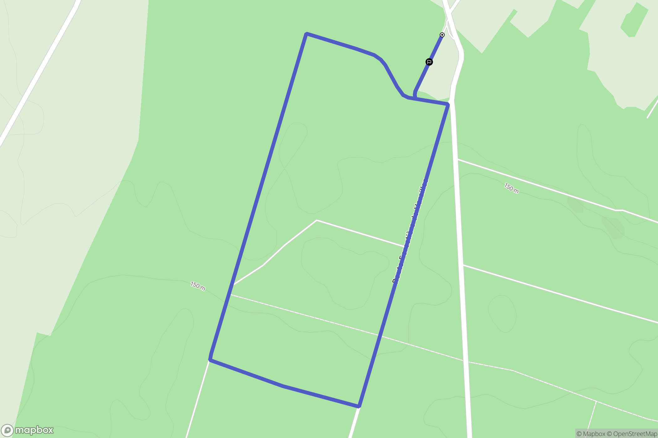 Vouillé : carte du parcours de randonnée - France
