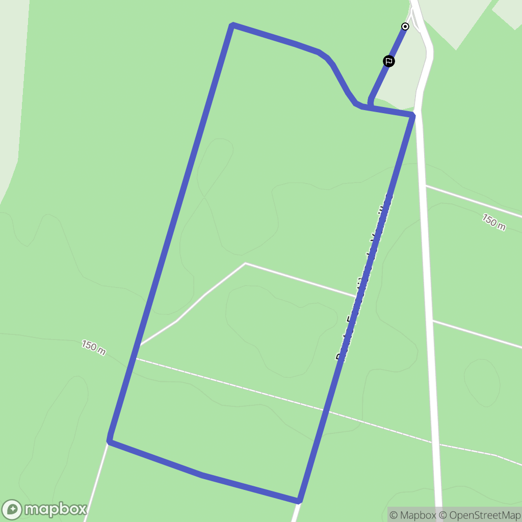 Vouillé : carte du parcours de randonnée - France