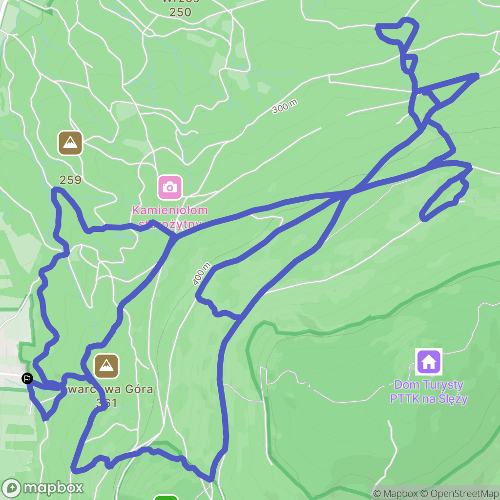 Sady: mapa trasy - Poland