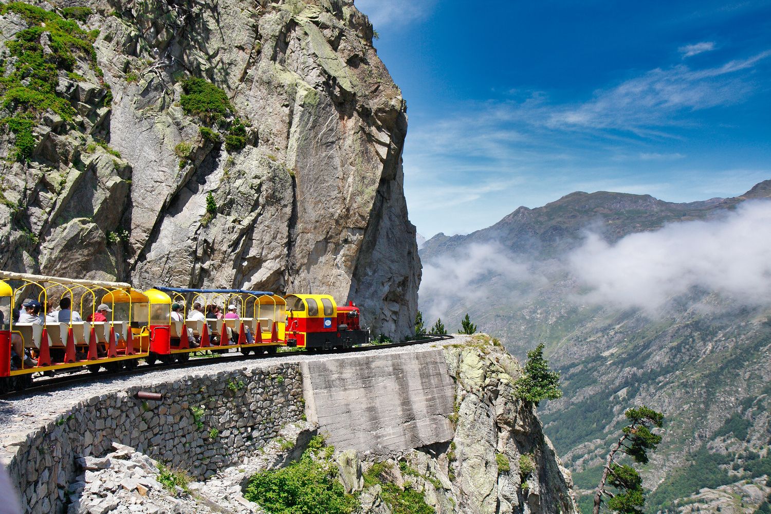 Le train du lac d'Artouste.