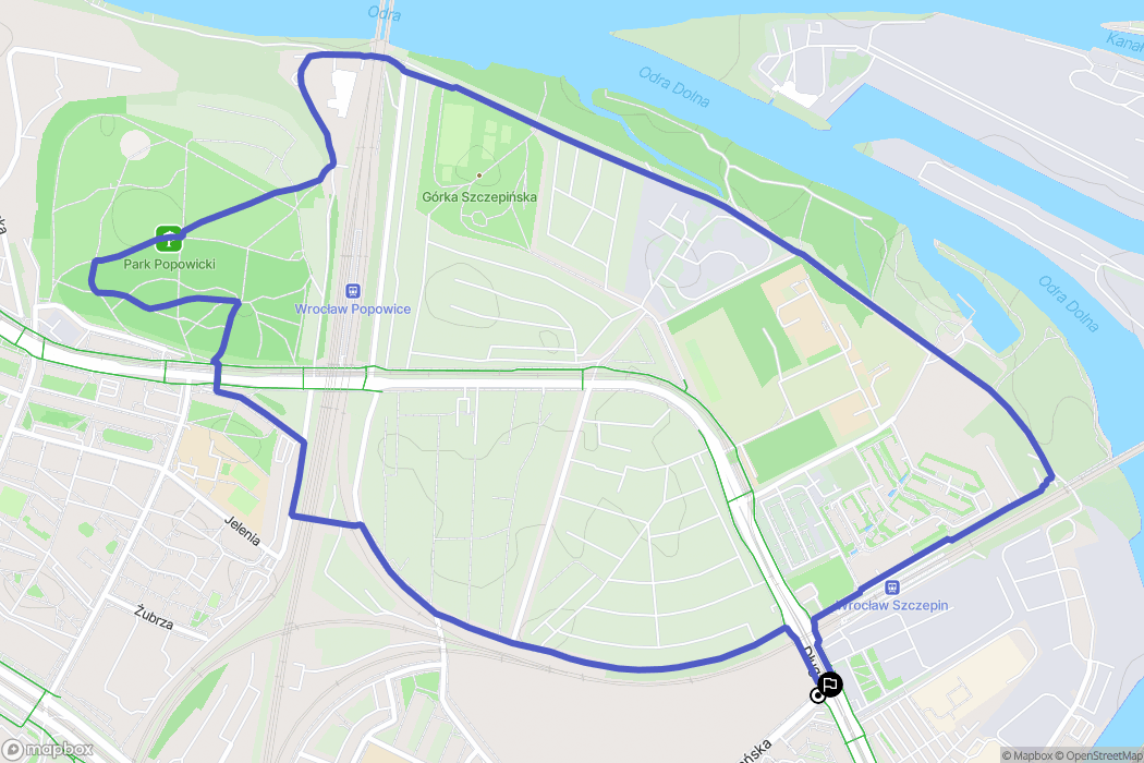 Wrocław: mapa trasy - Poland