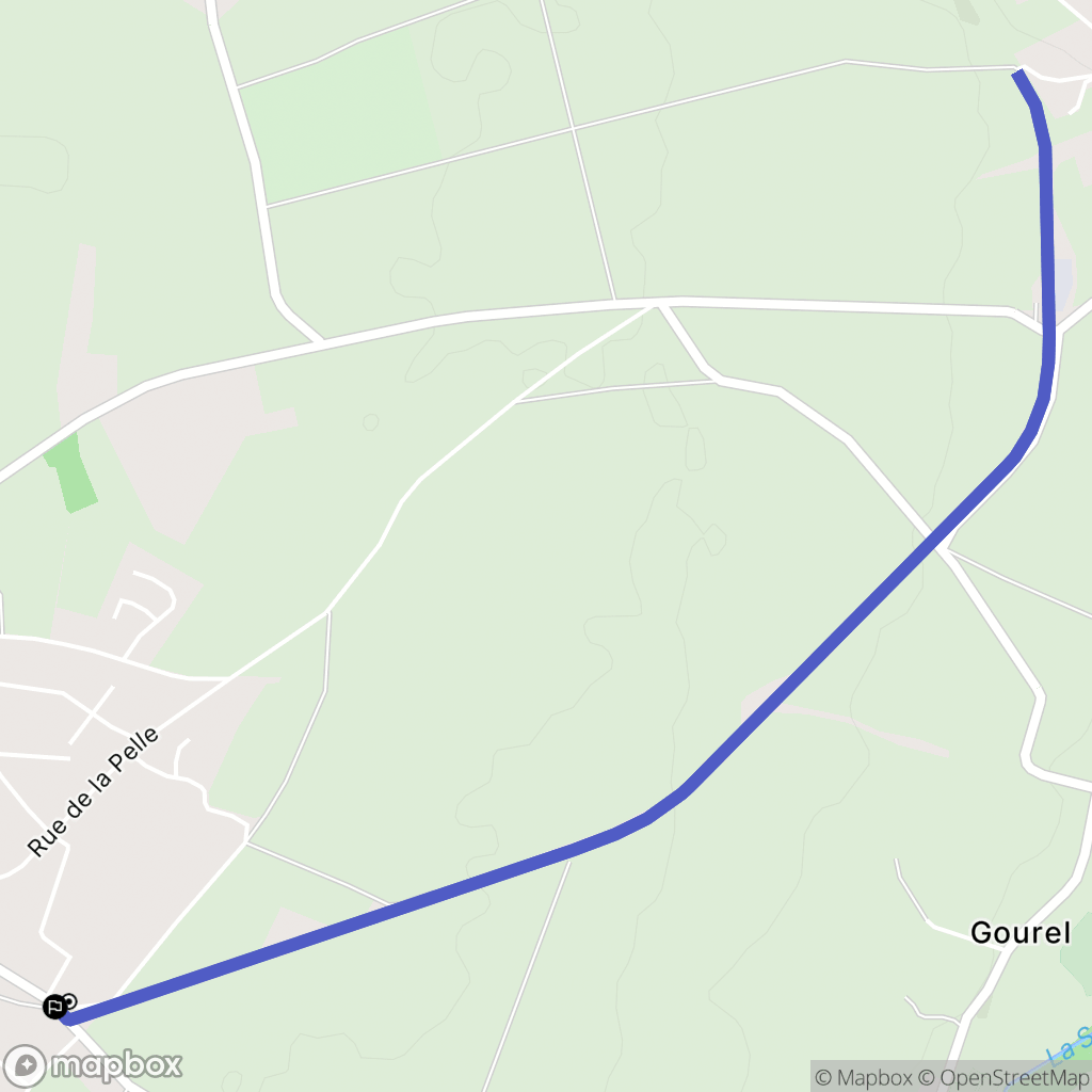 Luneray : carte du parcours de randonnée - France