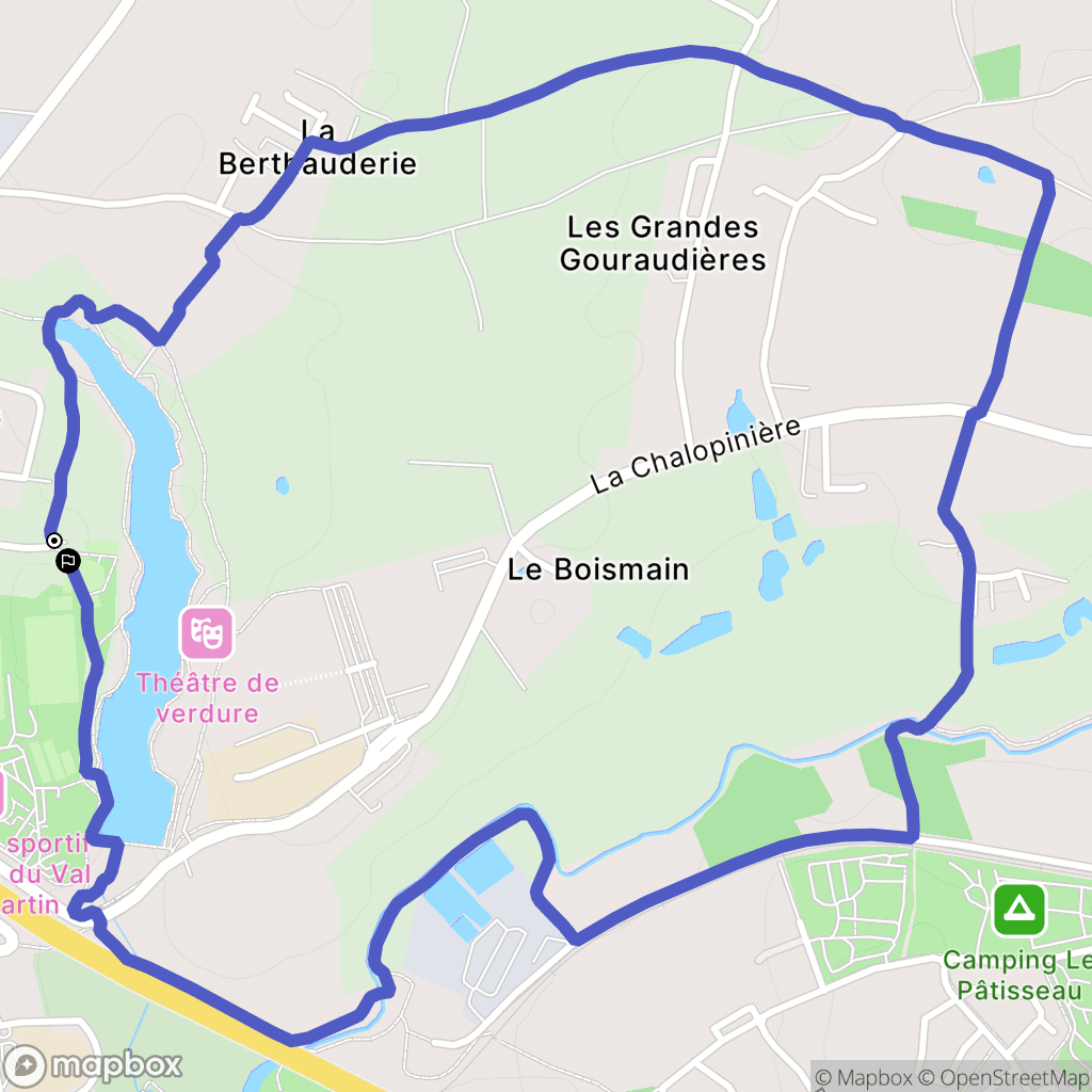 Pornic : carte du parcours de randonnée - France