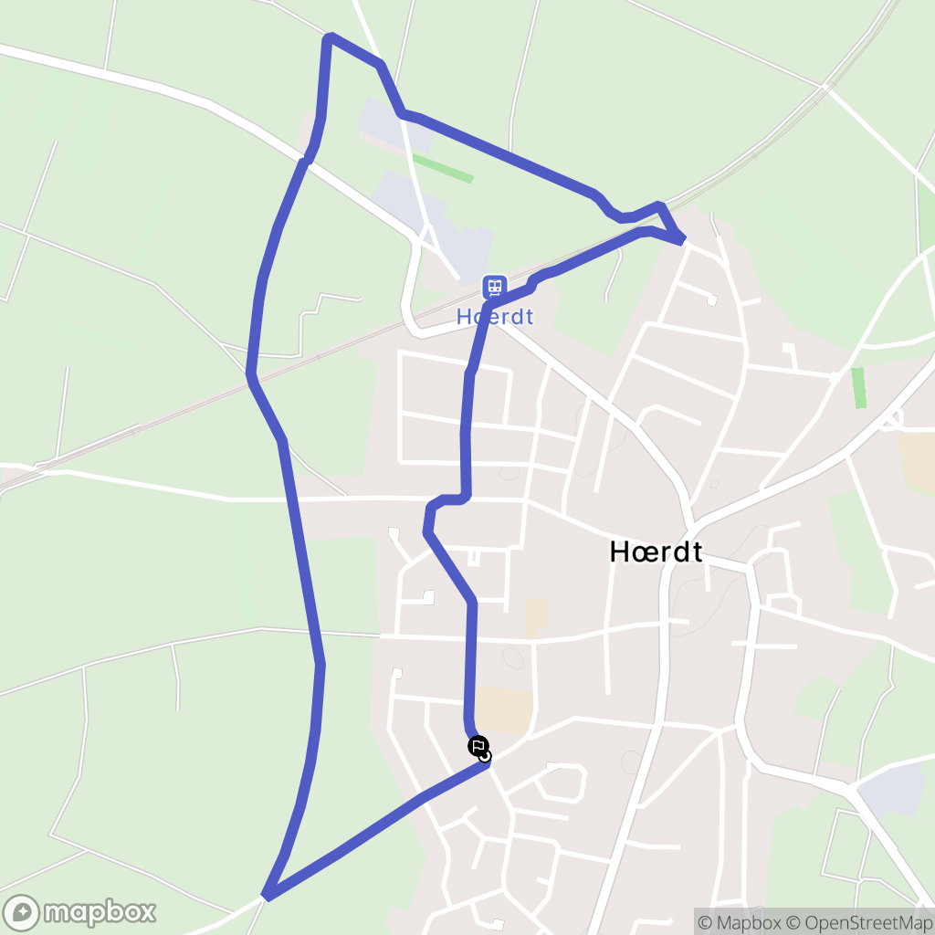 Hœrdt : carte du parcours de randonnée - France