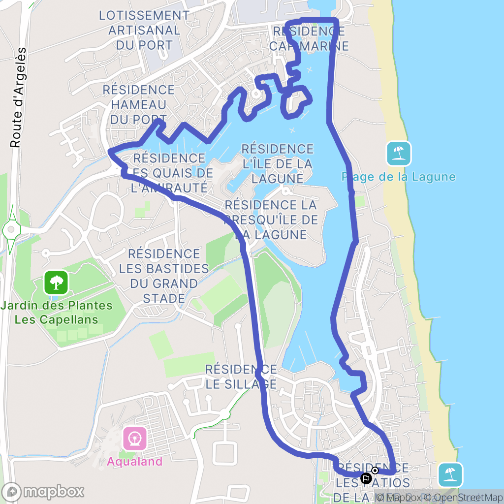 Saint-Cyprien : carte du parcours de randonnée - France