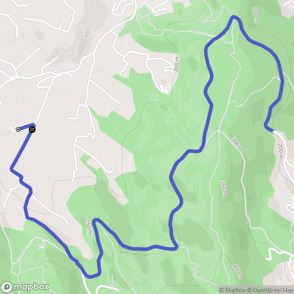 Solliès-Toucas : carte du parcours de randonnée - France