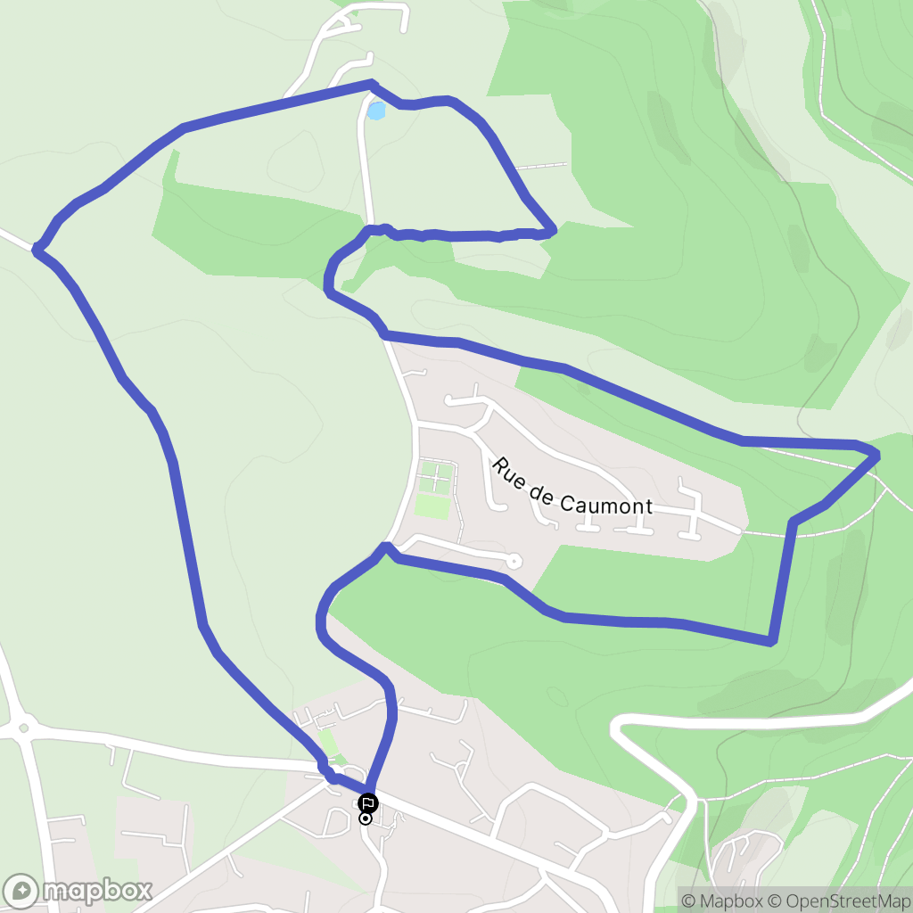 Quévreville-la-Poterie : carte du parcours de randonnée - France