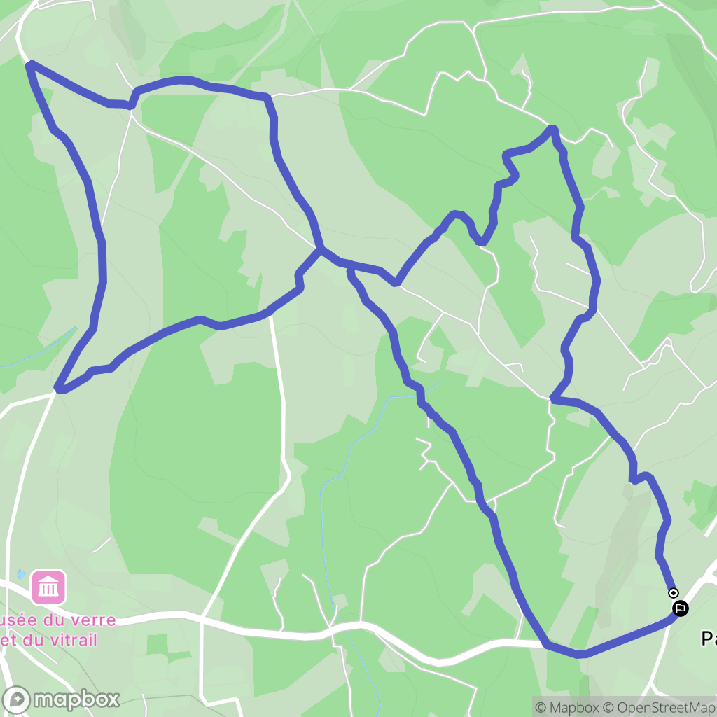 Gordes : carte du parcours de randonnée - France
