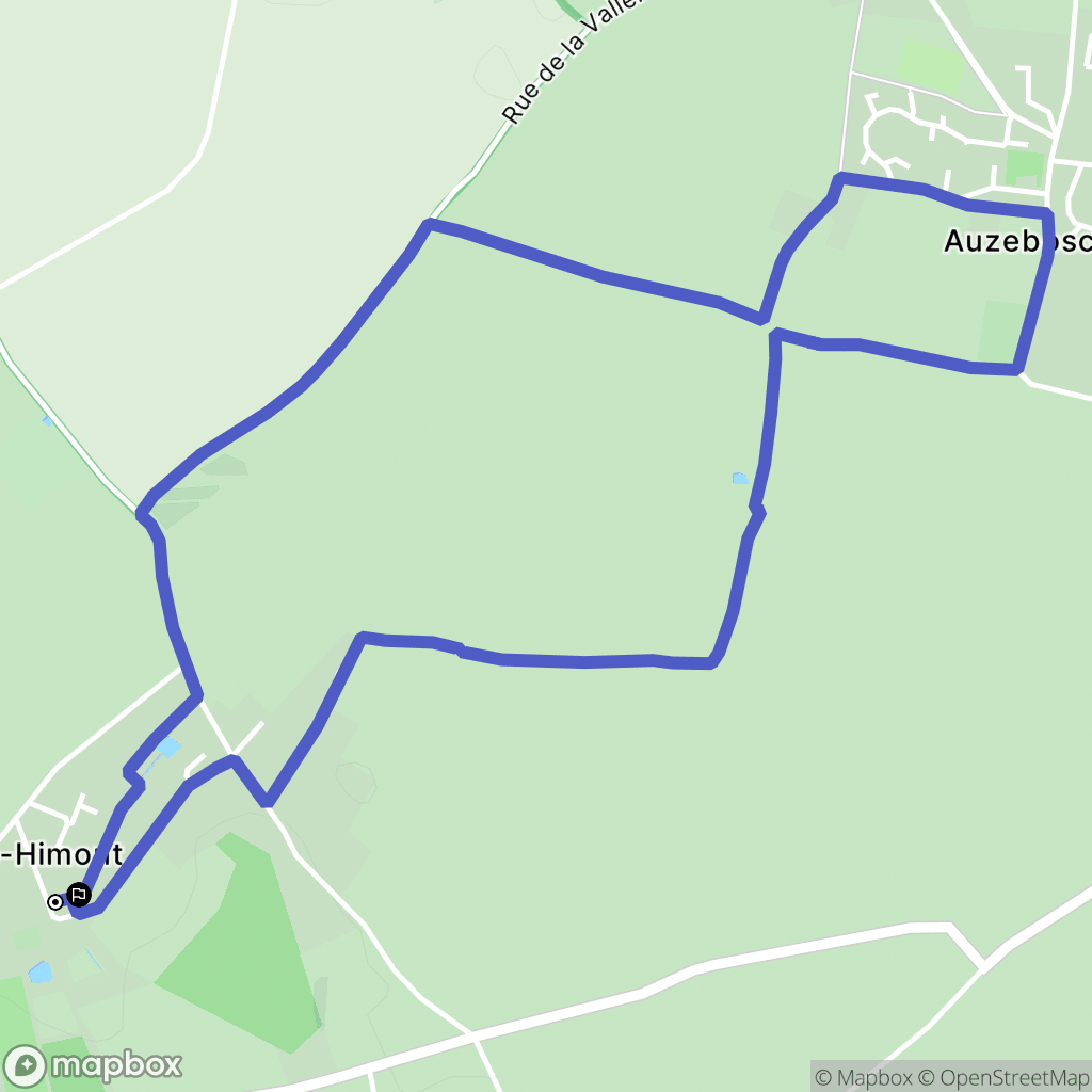 Bois-Himont : carte du parcours de randonnée - France