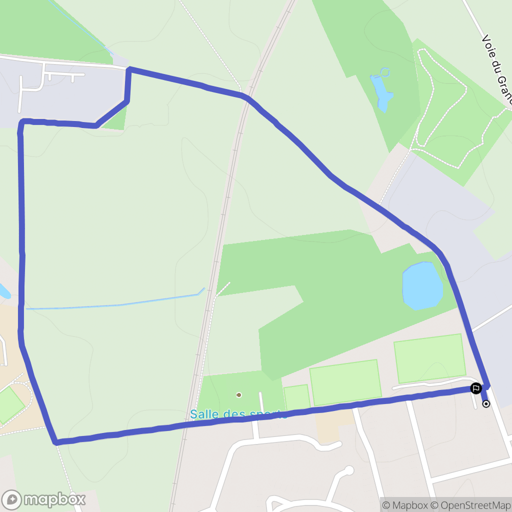 Provin : carte du parcours de randonnée - France
