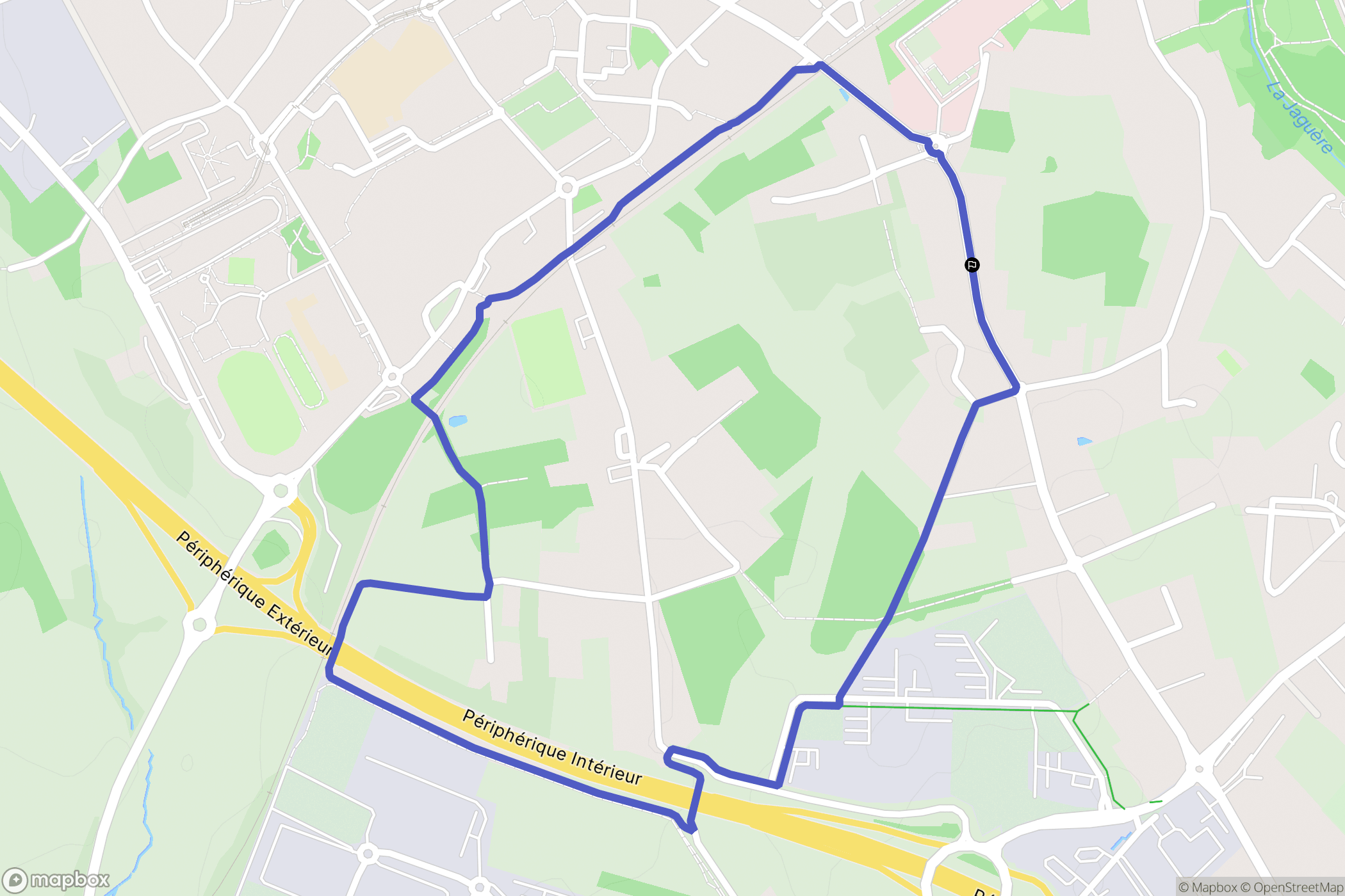 Bouguenais : carte du parcours de randonnée - France