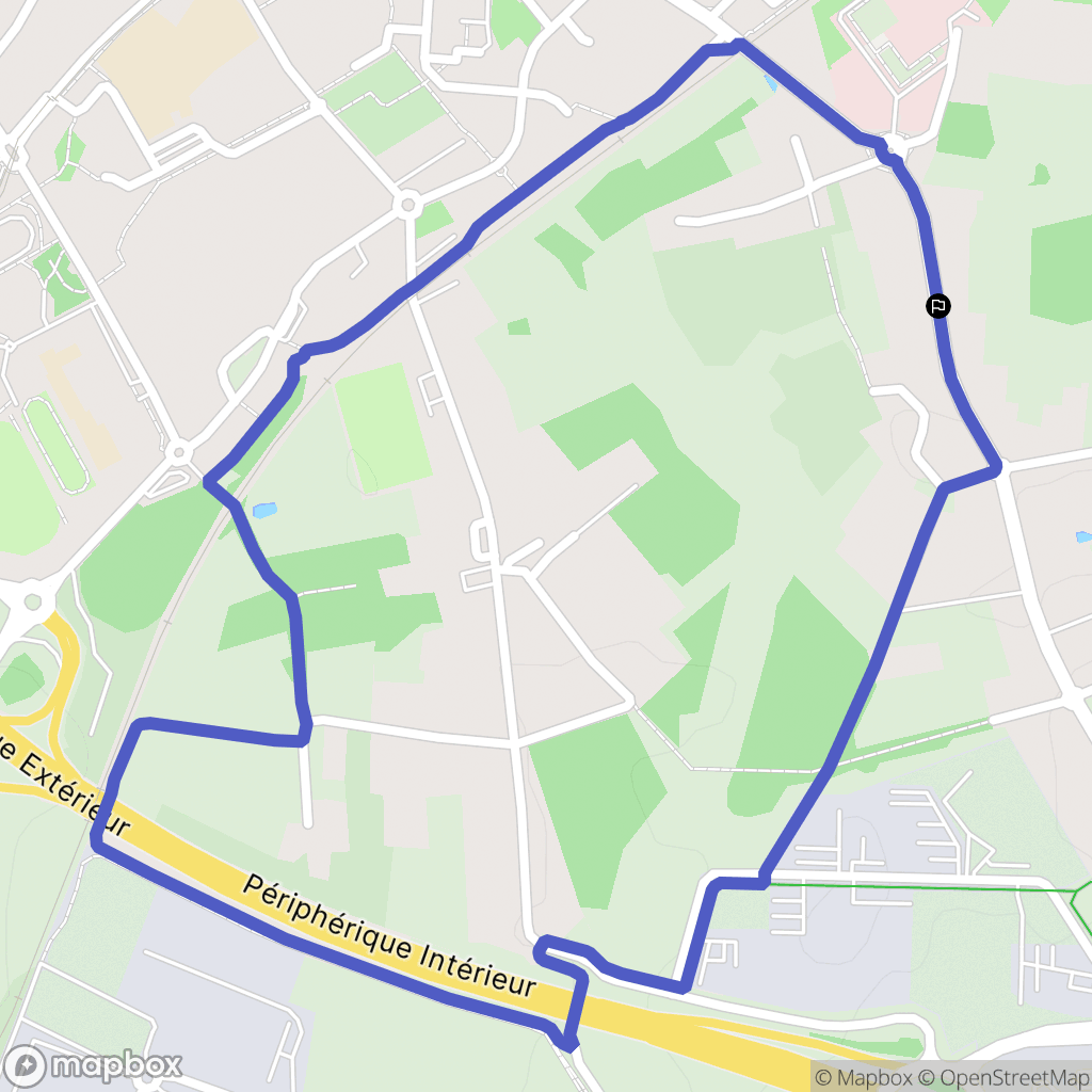 Bouguenais : carte du parcours de randonnée - France