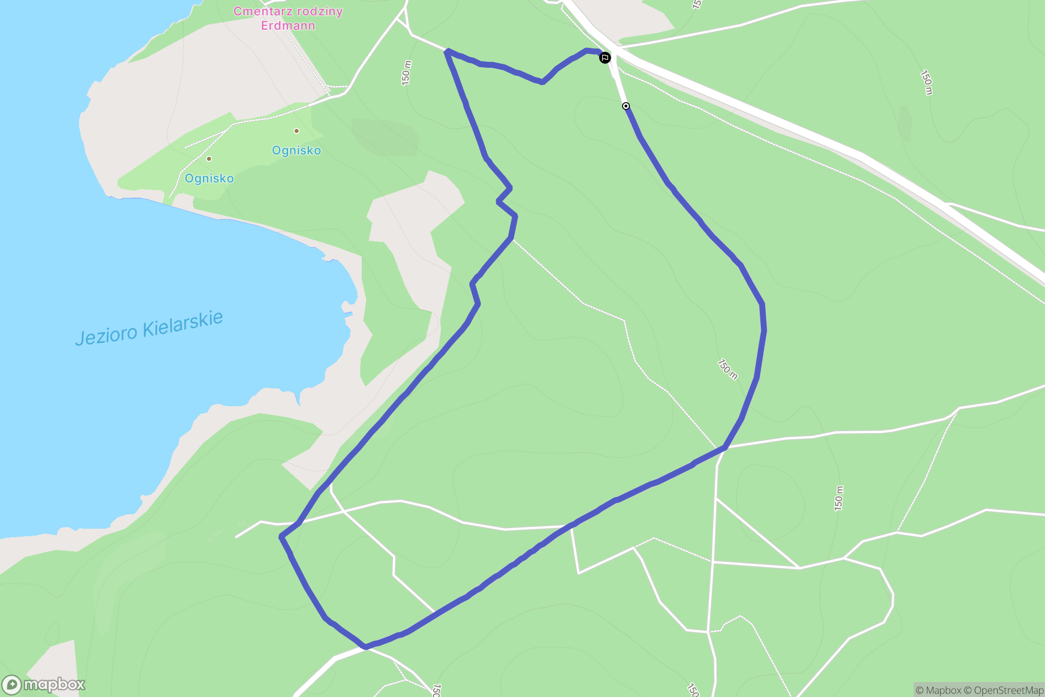 Zazdrość: mapa trasy - Poland