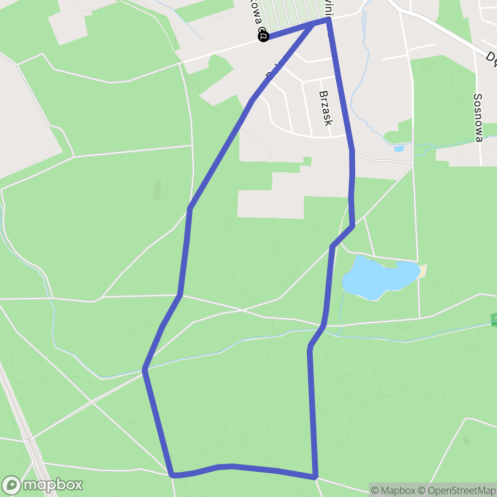 Droszków: mapa trasy - Poland