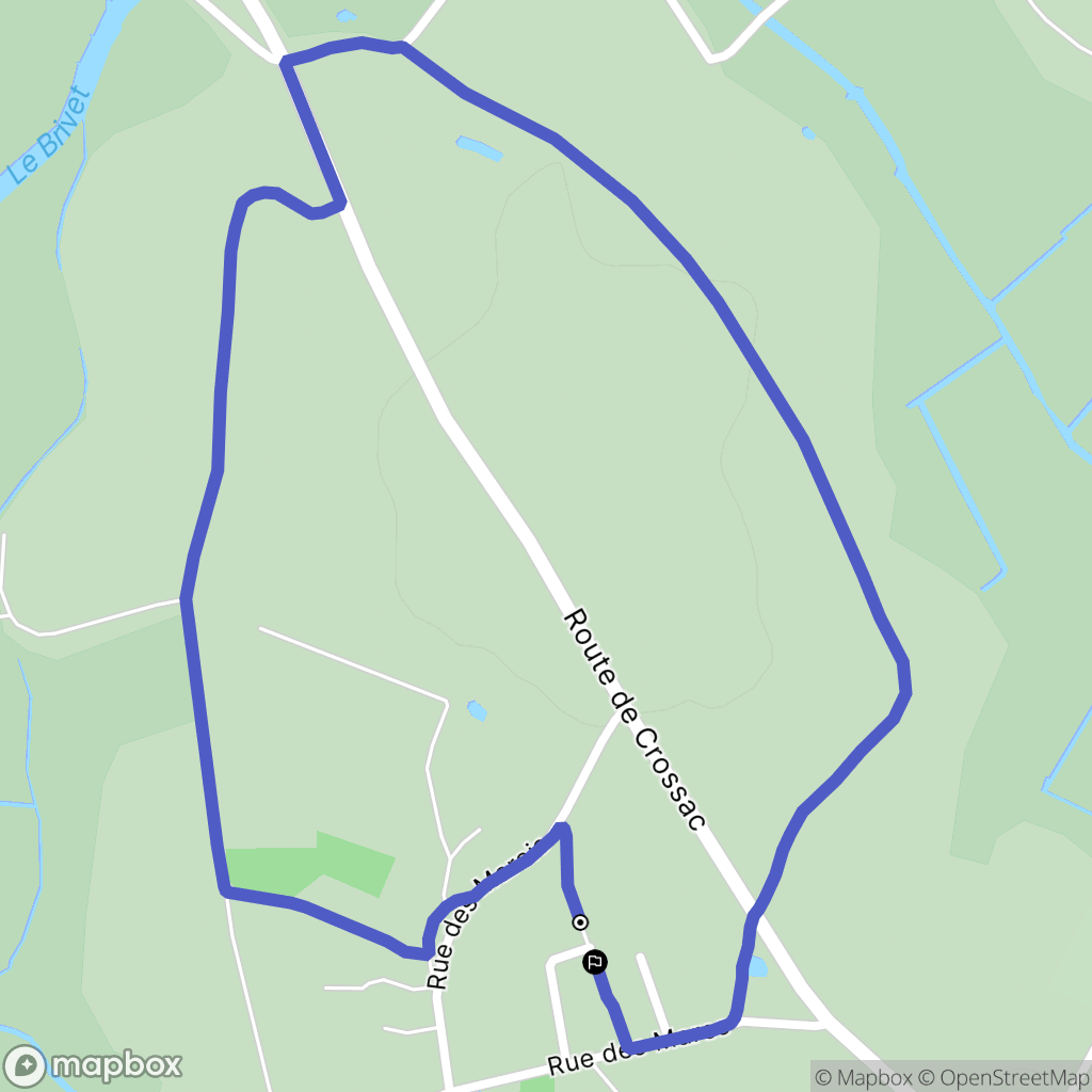 Donges : carte du parcours de randonnée - France