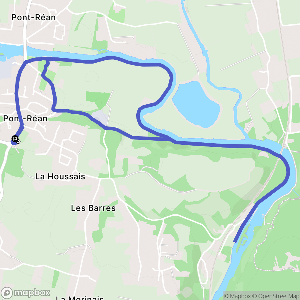 Guichen : carte du parcours de randonnée - France