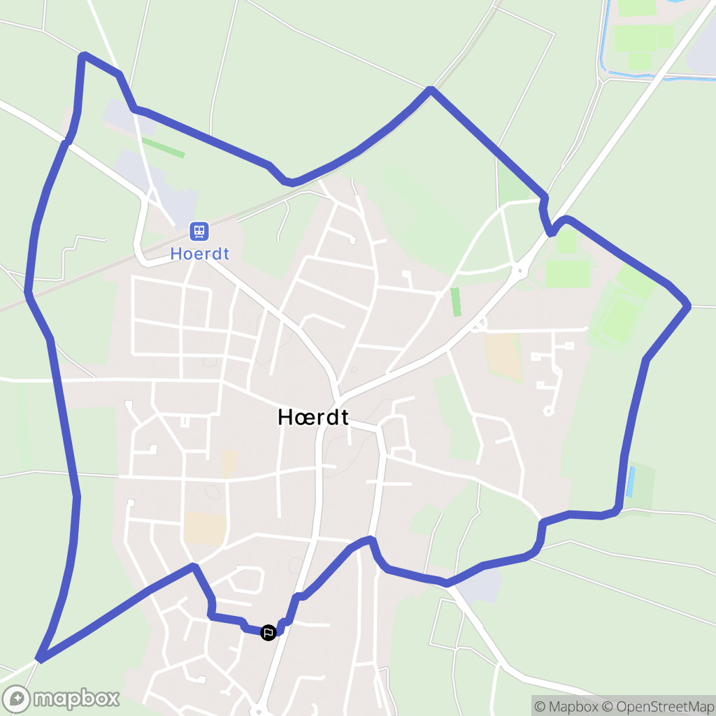 Hœrdt : carte du parcours de randonnée - France