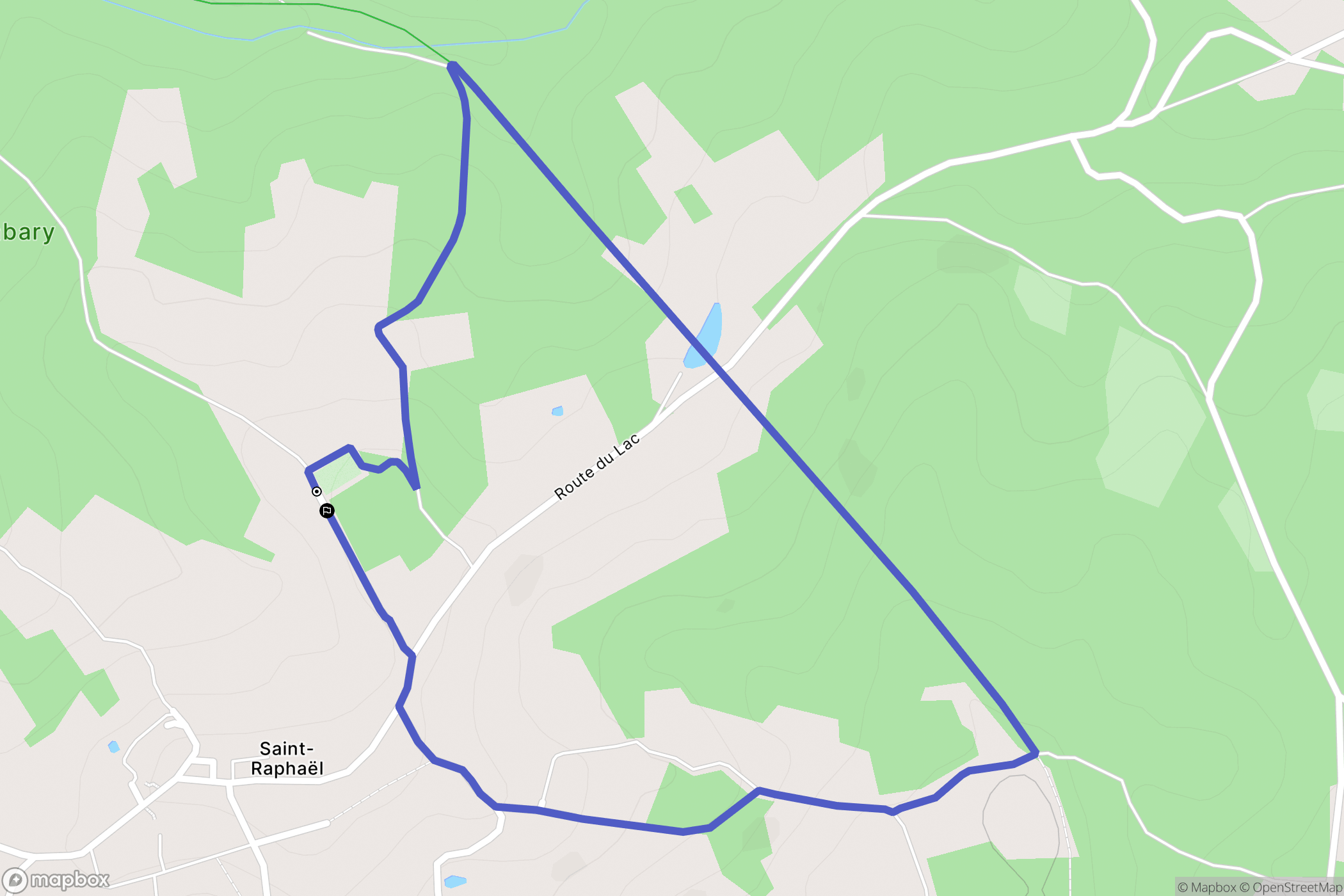 Saint-Raphaël : carte du parcours de randonnée - France