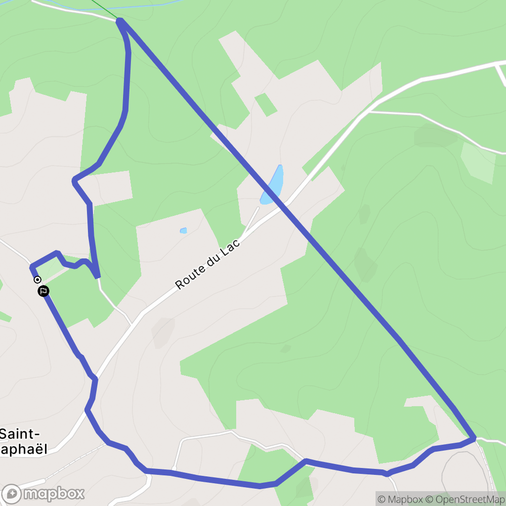 Saint-Raphaël : carte du parcours de randonnée - France