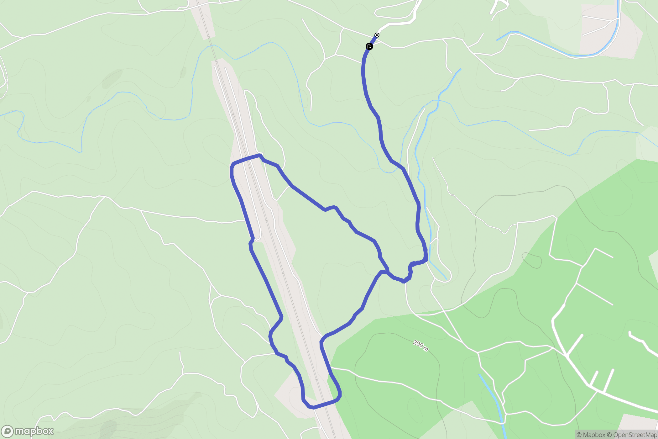 Lambesc : carte du parcours de randonnée - France