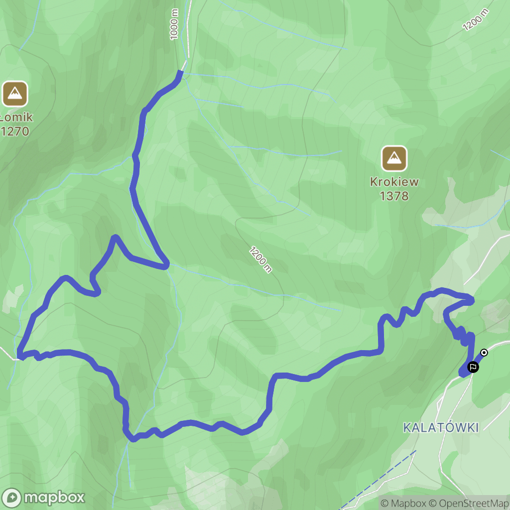 Zakopane: mapa trasy - Poland