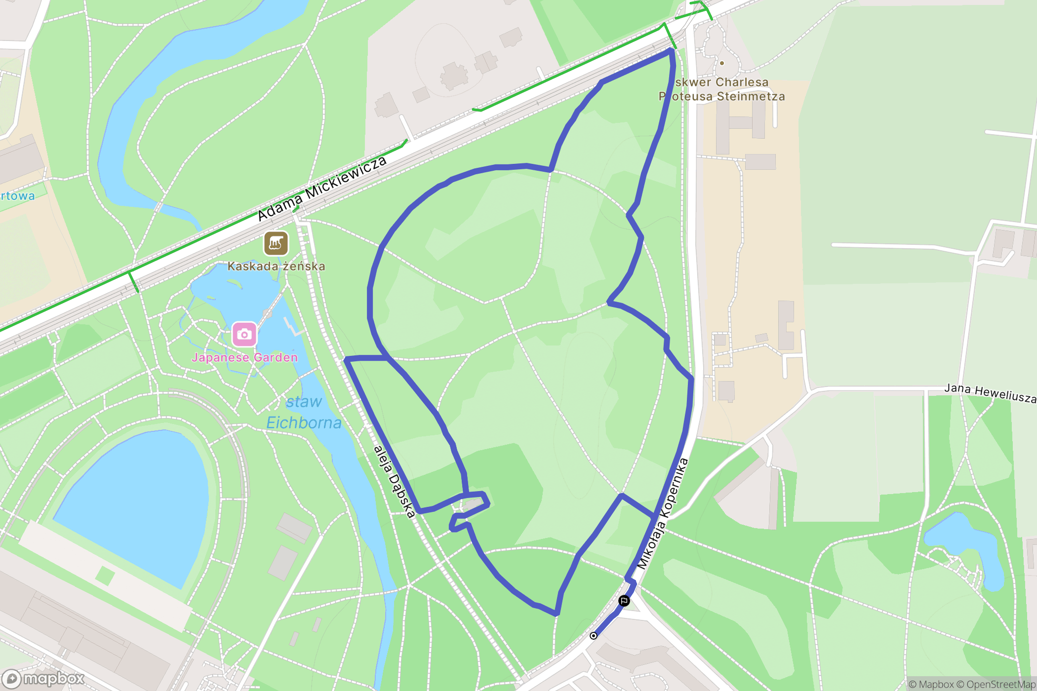 Wrocław: mapa trasy - Poland