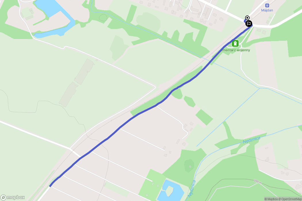 Strzeszkowice Duże: mapa trasy - Poland