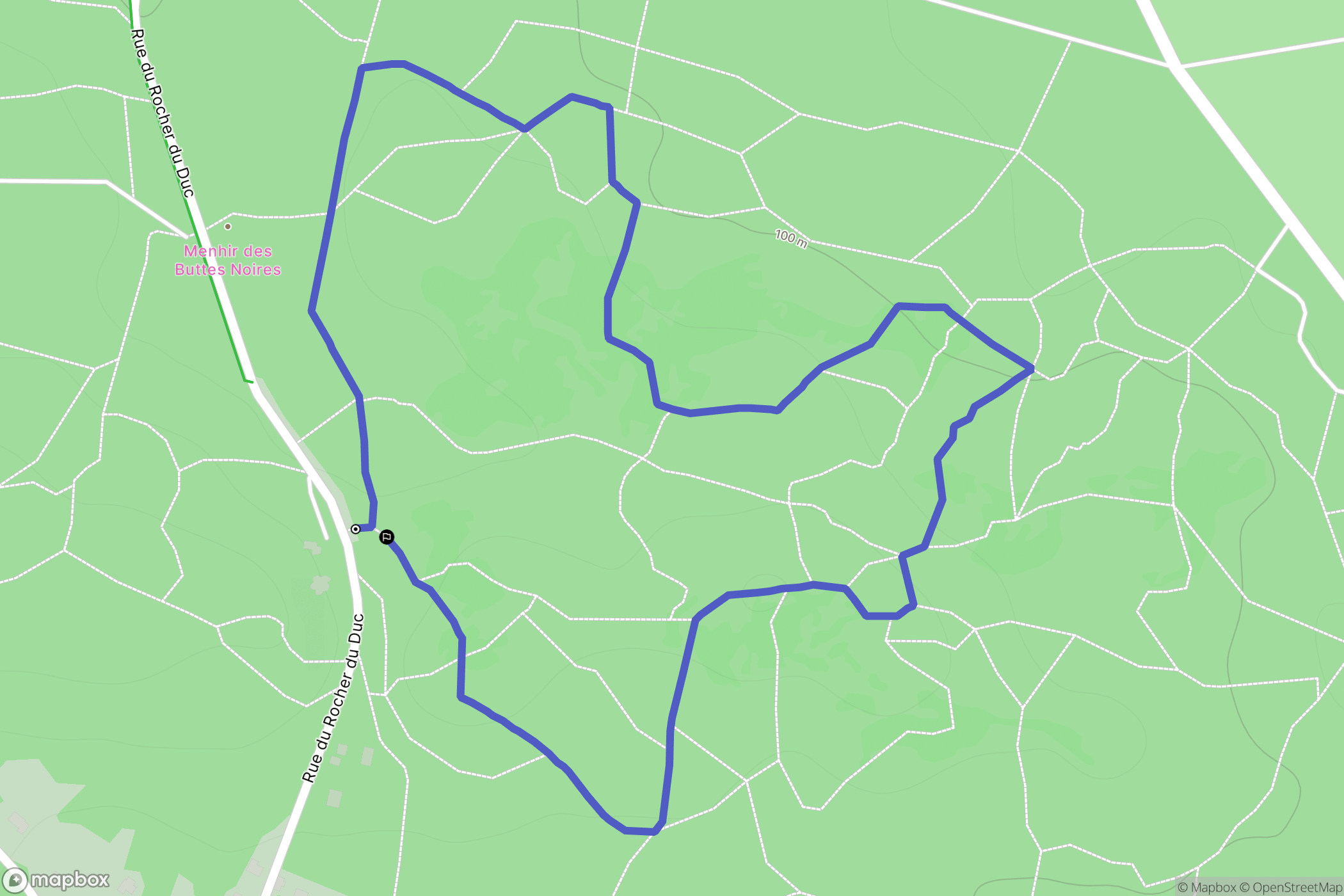 Champcueil : carte du parcours de randonnée - France