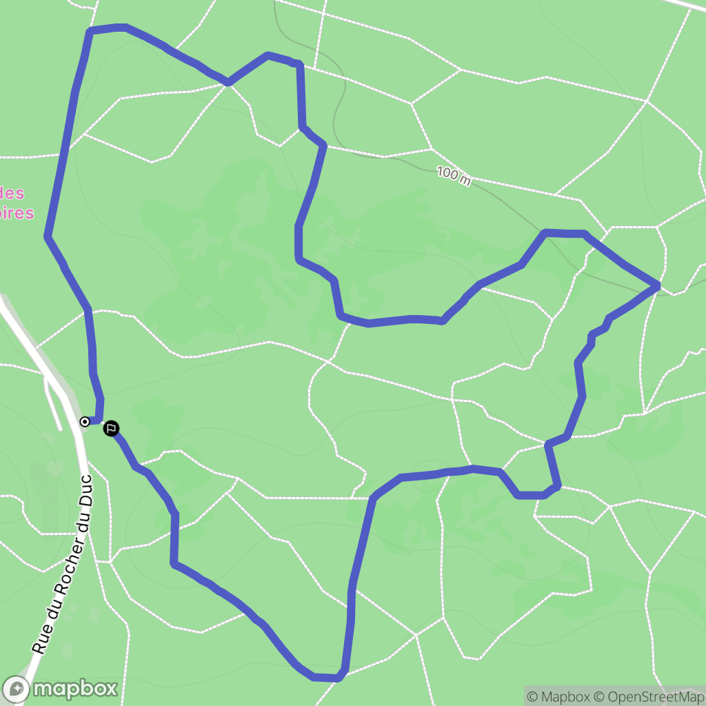 Champcueil : carte du parcours de randonnée - France