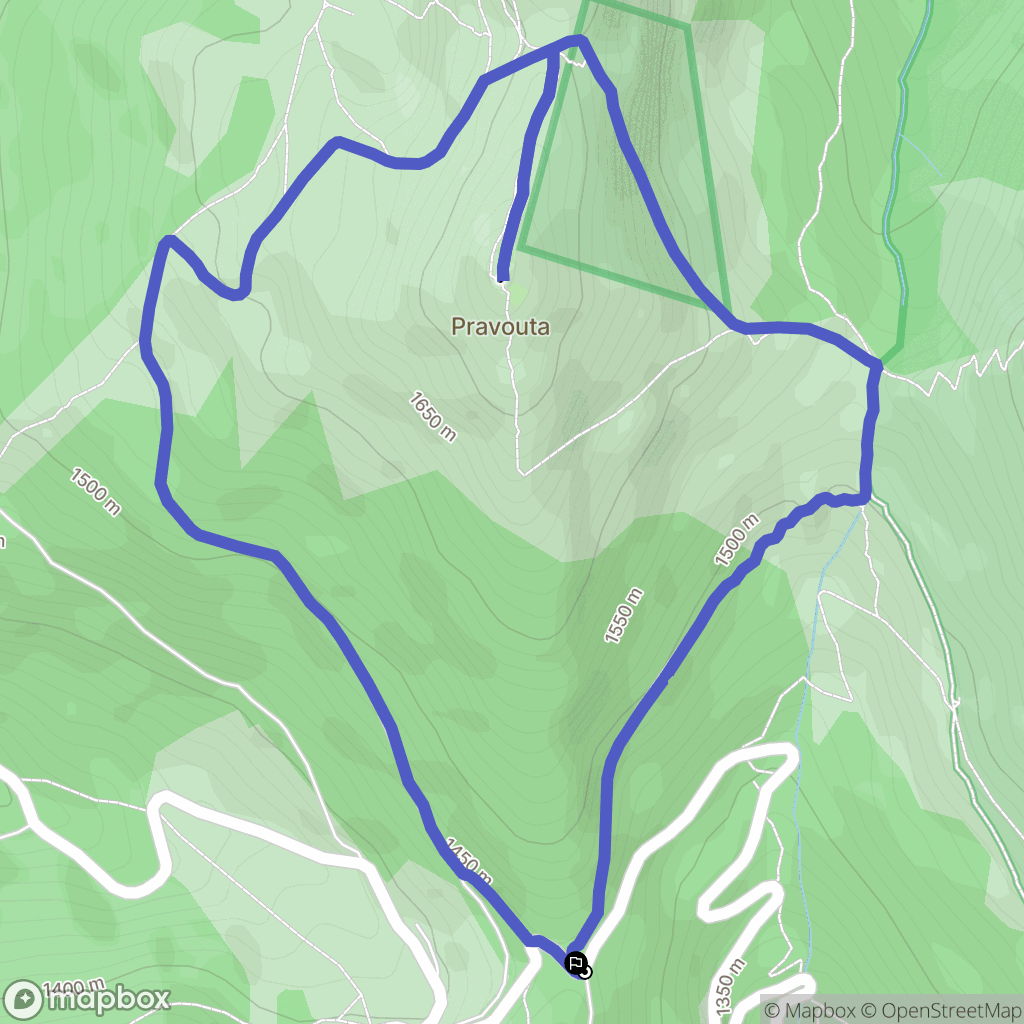 Saint-Pierre-de-Chartreuse : carte du parcours de randonnée - France