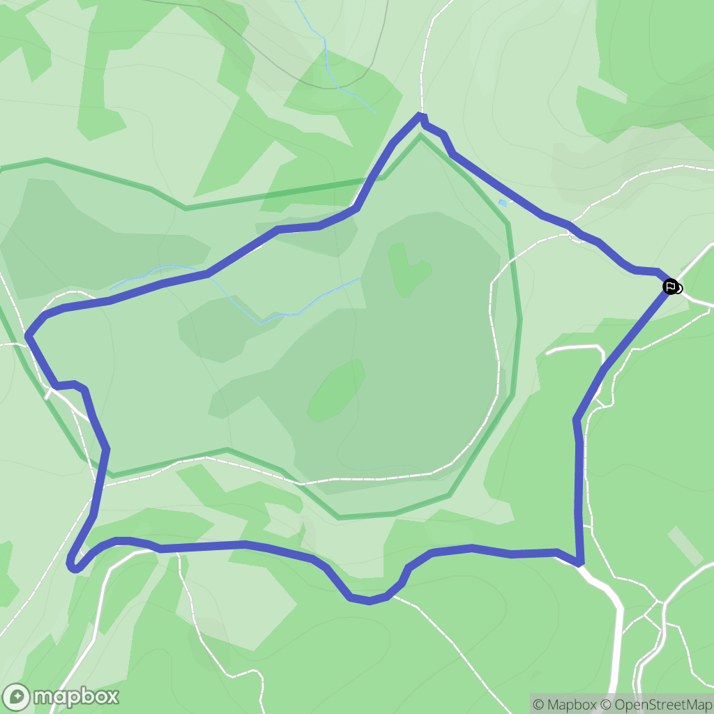 La Croisée : carte du parcours de randonnée - France